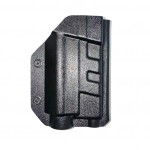 Компактная поясная кобура Glock 17 c Fenix GL22, черная, кайдекс с выбором крепления [STRIKE GEAR]